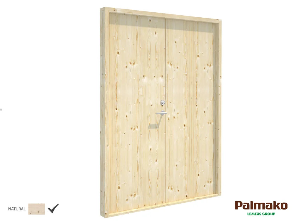 Boddør dobbel 18° 150×200 uten vindu Palmako v:8281453