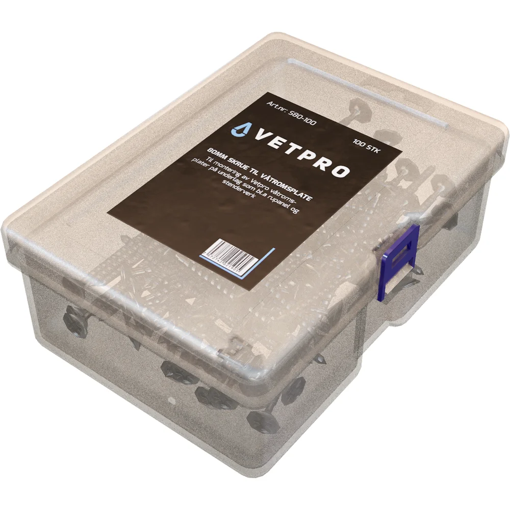 VETPRO 80MM SKRUE 100 STK v:3261302 VETPRO 80MM SKRUE 100 STK v:3261302