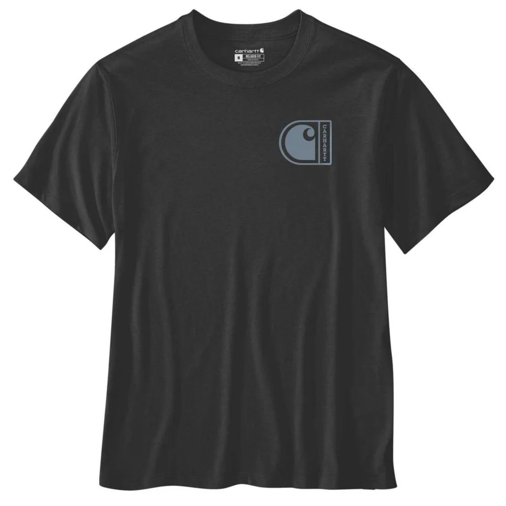 Carhartt T-skjorte med brysttrykk, svart v:2348283 Carhartt T-skjorte med brysttrykk, svart v:2348283