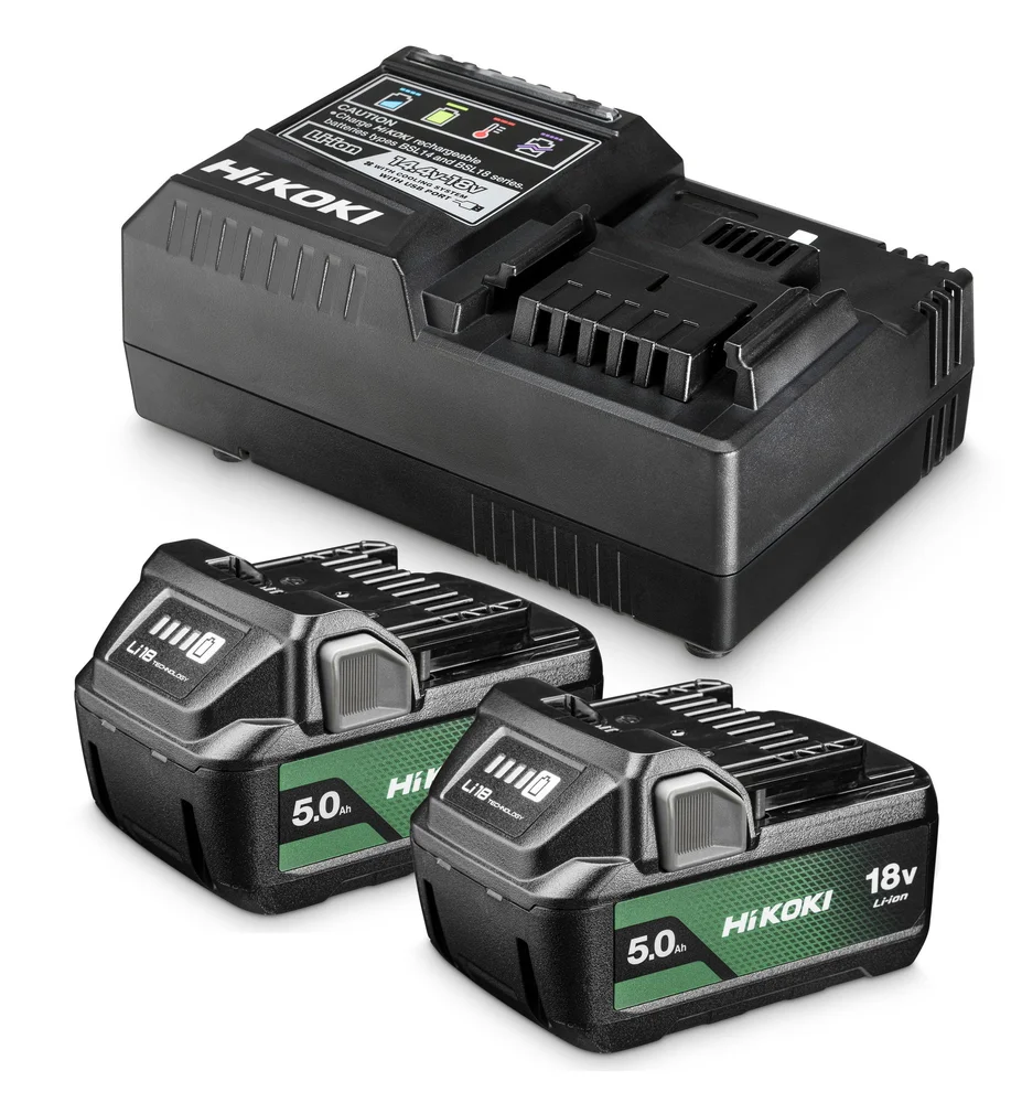HIKOKI BATTERILADER MED BATTERIER 2X18V v:1703971