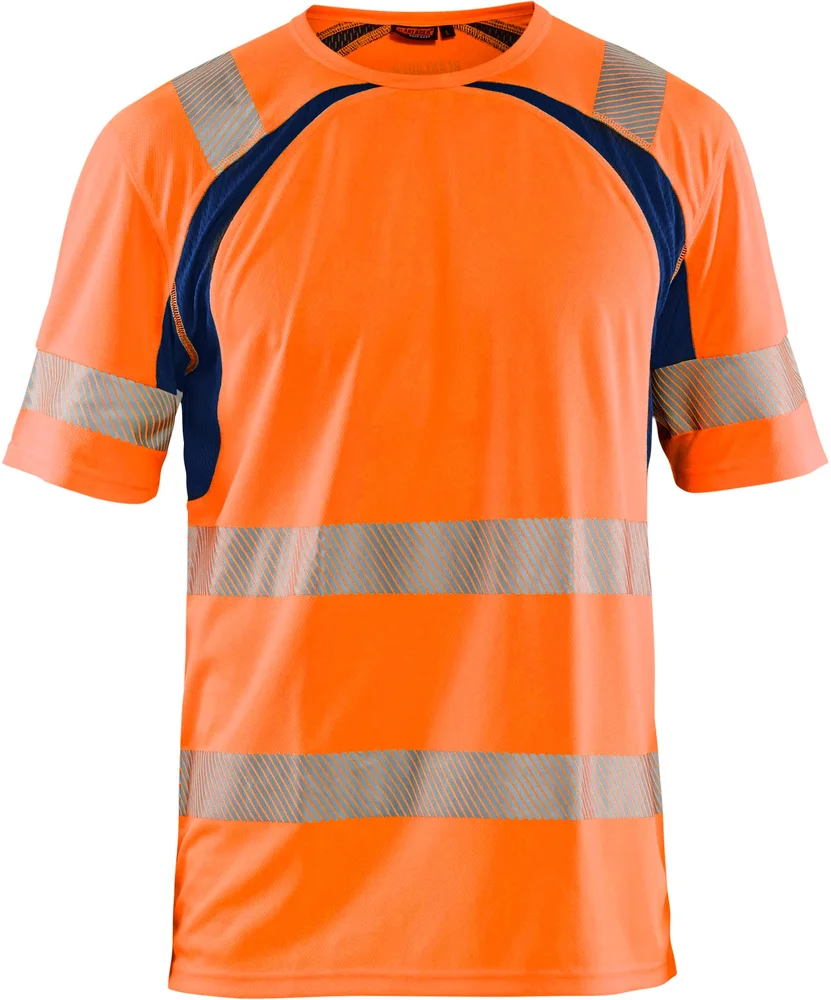 T-SKJORTE VARSEL 3397 ORANGE/MARINEBLÅ v:5668117