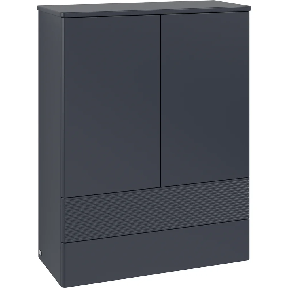 V&B ANTAO HØYBORD 2 DØRER RILLET 814X1039X356 BLÅ v:9328632