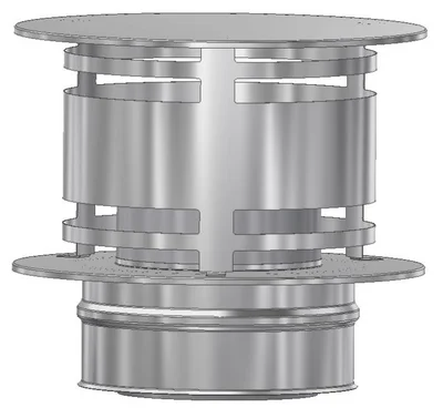 PIPEHATT GRÅ Ø200 PM50 v:1165702