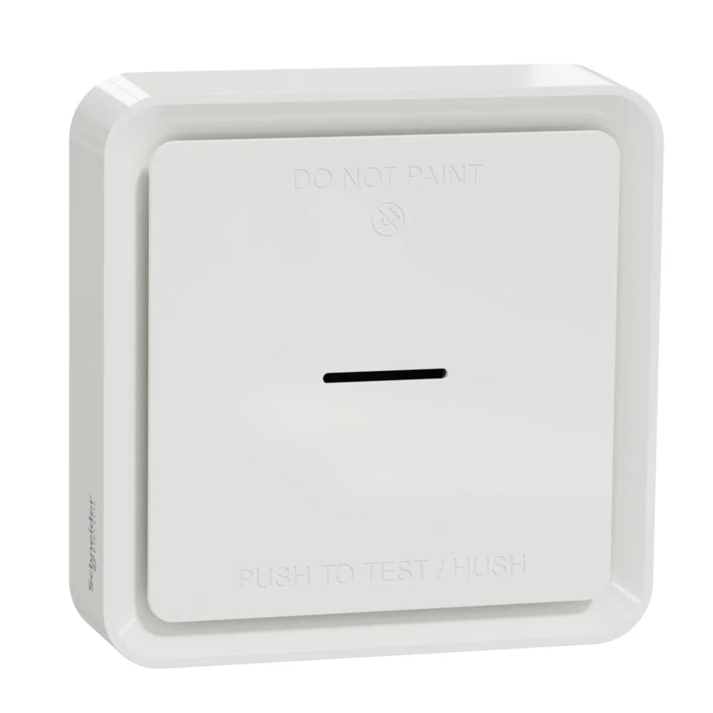 Schneider Electric Batteridrevet røykvarsler, Wiser, IP20, Zigbee 3.0, hvit v:2334392