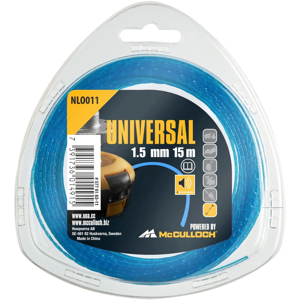 TRIMMERTRÅD 1,5MM 15M LOW NOISE v:7043439