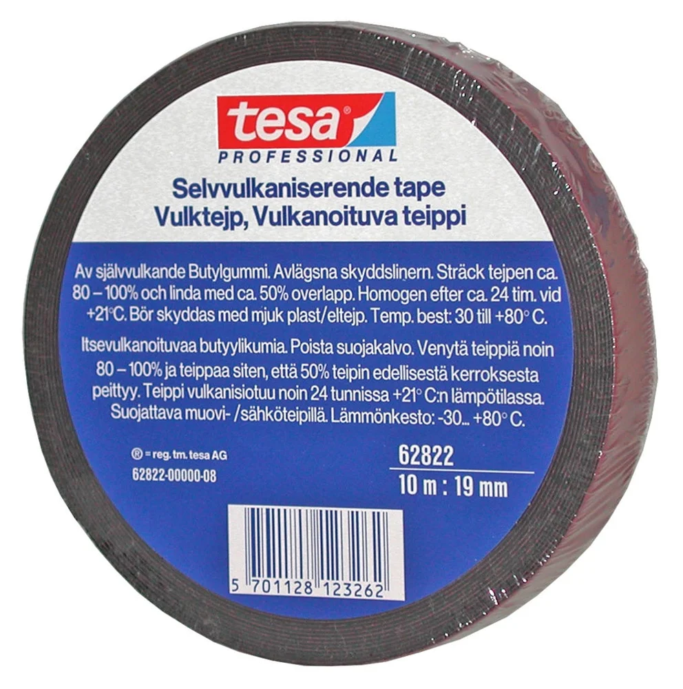 TESA VULKETAPE 62822 19MMX10M SVART v:8039209 TESA VULKETAPE 62822 19MMX10M SVART v:8039209