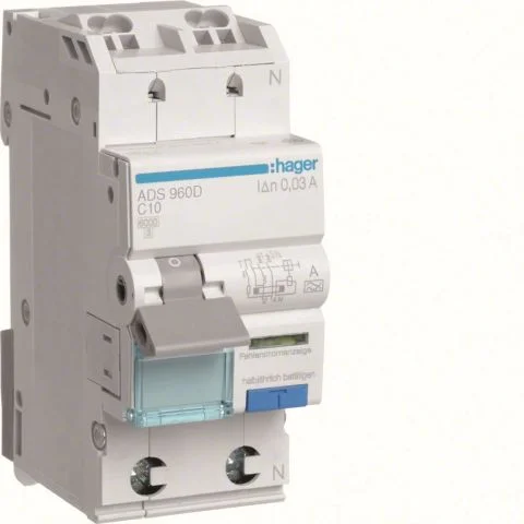 ADS970D Hager Personbeskyttelsesautomat 3028252
