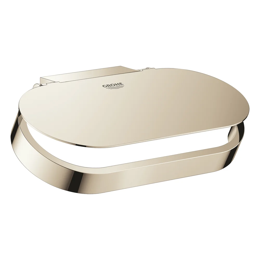 GROHE SELECTION TOALETTRULLHOLDER MED LOKK POLERT NIKKEL v:6928712 GROHE SELECTION TOALETTRULLHOLDER MED LOKK POLERT NIKKEL v:6928712
