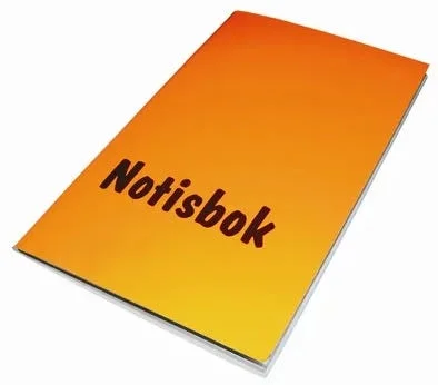 MASKE NOTISBOK GUL 9X14 32BL. v:2899418