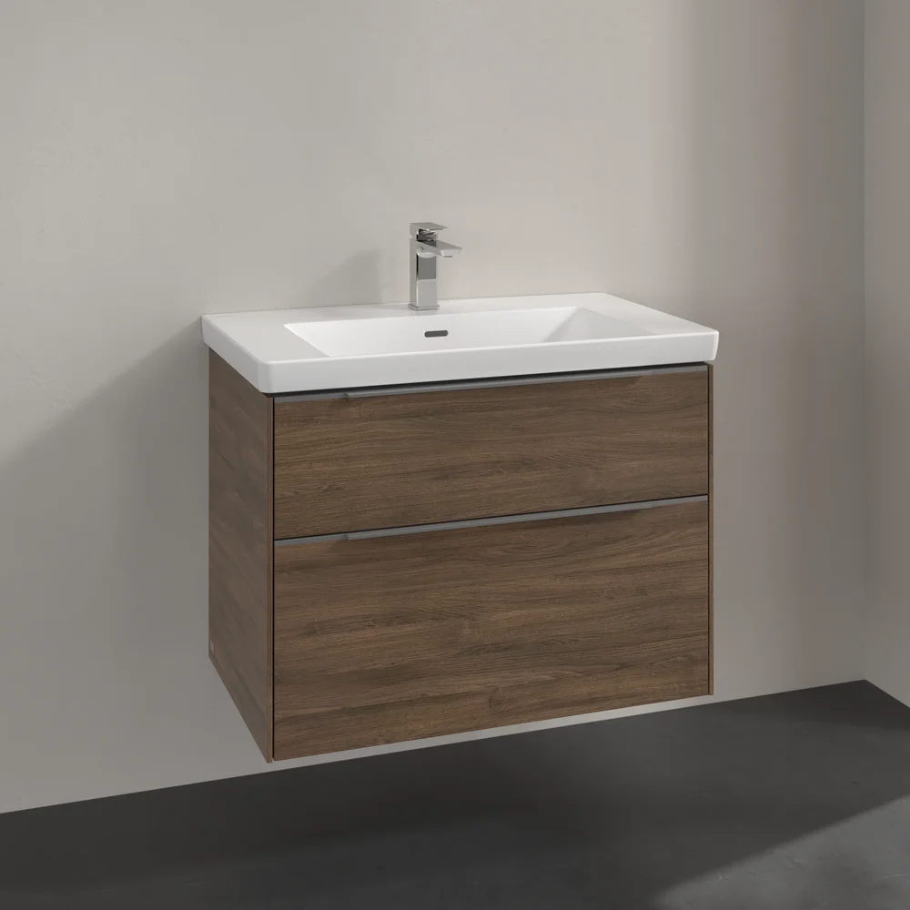 V&B SUBWAY 3.0 SERVANTSKAP 77X57 ARIZONA OAK HÅNDTAK I KROM v:5257697