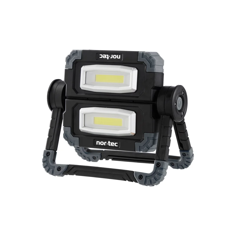 NORTEC ARBEIDSLAMPE LED 2X5W SAMMENLEGGBAR v:9122506