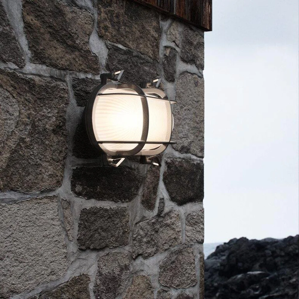 NORDLUX HELFORD VEGGLAMPE IP54 E27 NIKKEL v:6065189 NORDLUX HELFORD VEGGLAMPE IP54 E27 NIKKEL v:6065189