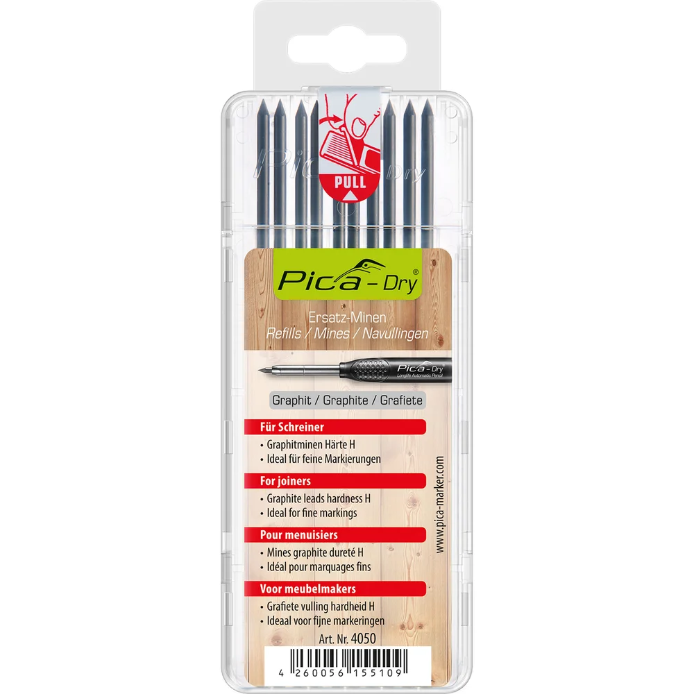 PICA DRY REFILL 10 X GRAPHITE TØMRER v:1592585 PICA DRY REFILL 10 X GRAPHITE TØMRER v:1592585