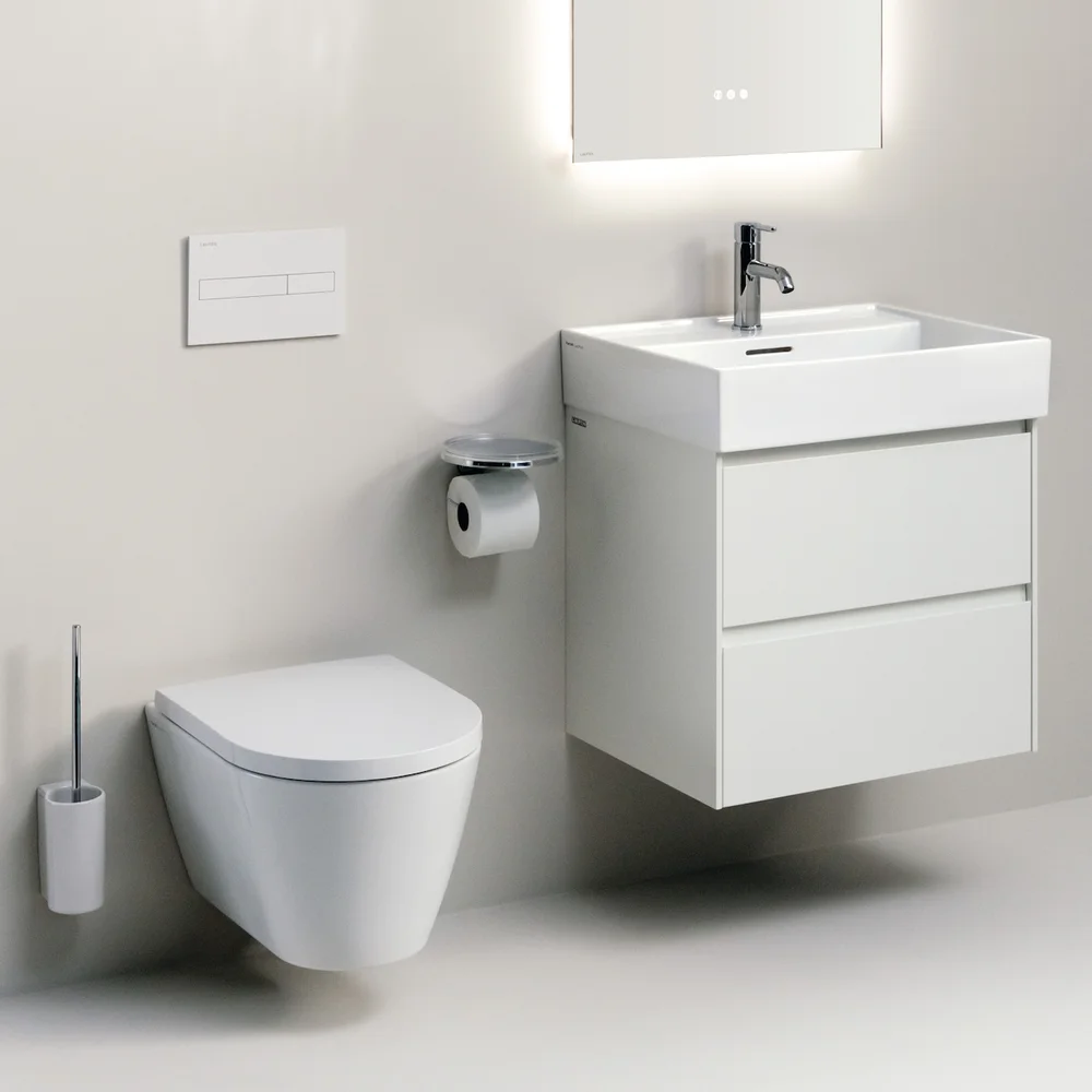 LAUFEN KARTELL SERVANT 60X46 CM U/ARMATURHULL HVIT v:1278692