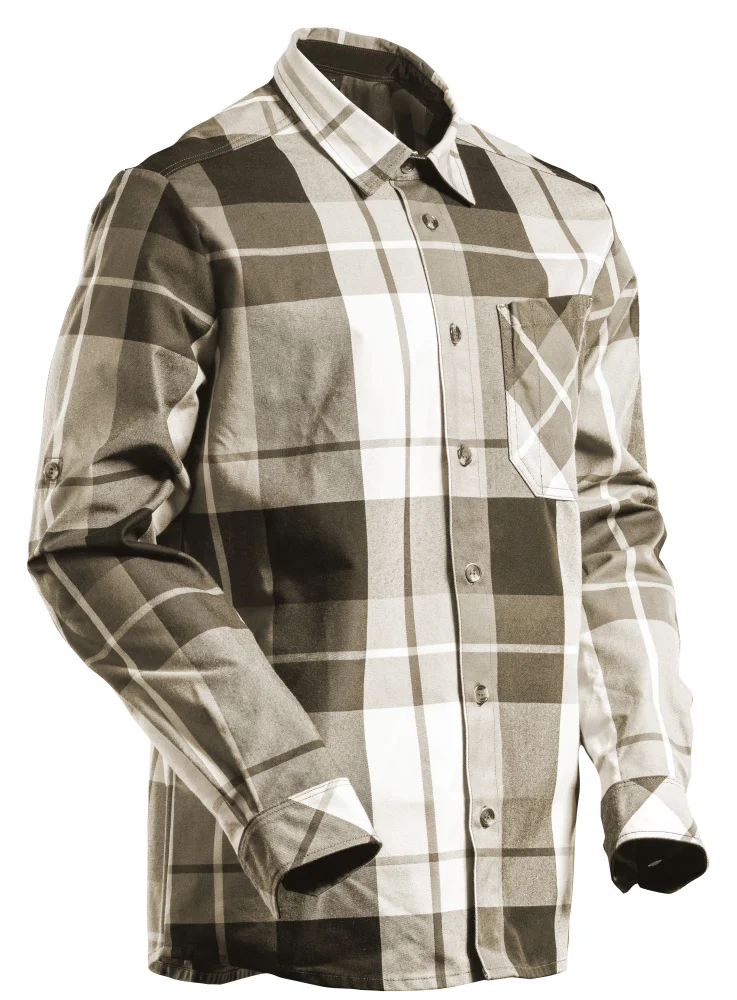 Mascot skjorte flanell mørk sand str M v:5026634