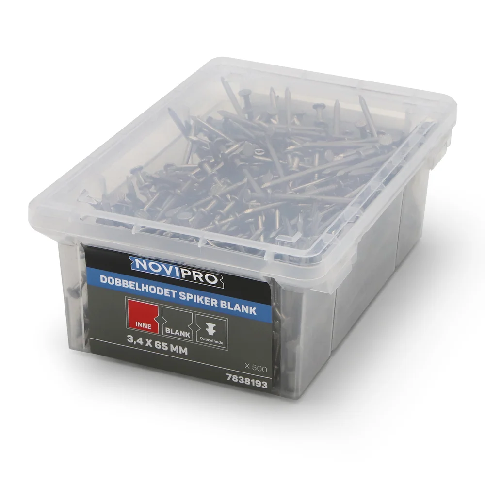 Spiker dobbelthodet 3,4×65 mm 500 stk v:7164041