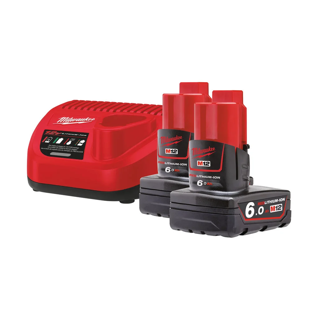Milwaukee M12 batterisett NRG-602 v:8704181