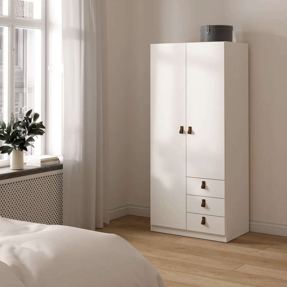 LIND BASE GARDEROBESKAP HVIT 79X50X176 v:3400414