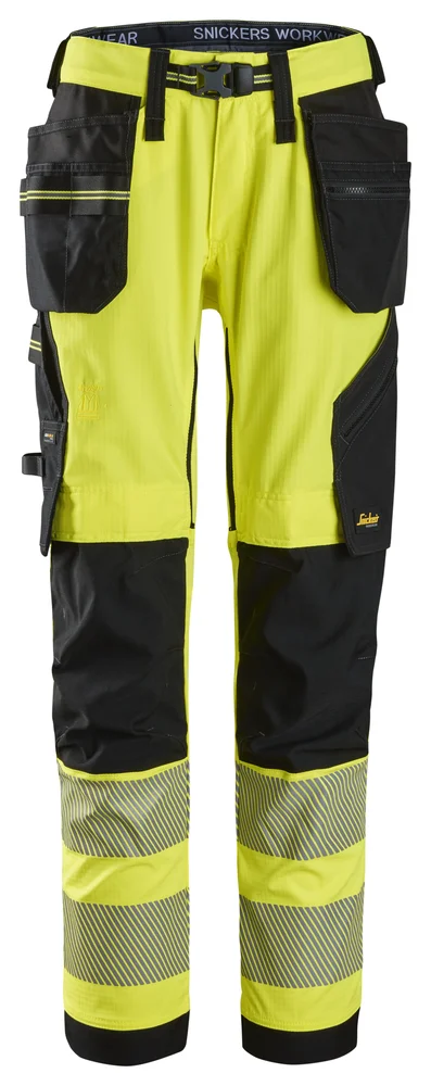 Arbeidsbukse stretch gul/sort str 108 v:9571648