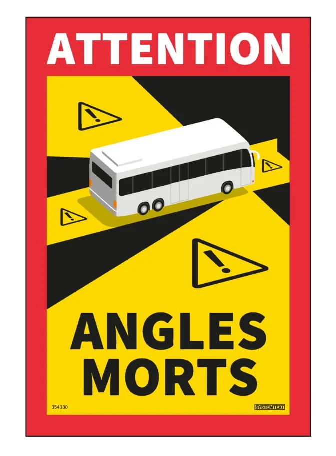 SYSTEMTEXT AB BUSSEKAL ANGLES MORTS 170X250 MM DEKAL 3-P v:5506631