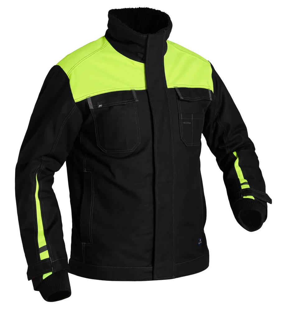 VINTERJAKKE CONTRAST 757-1 SORT/GUL v:8001573