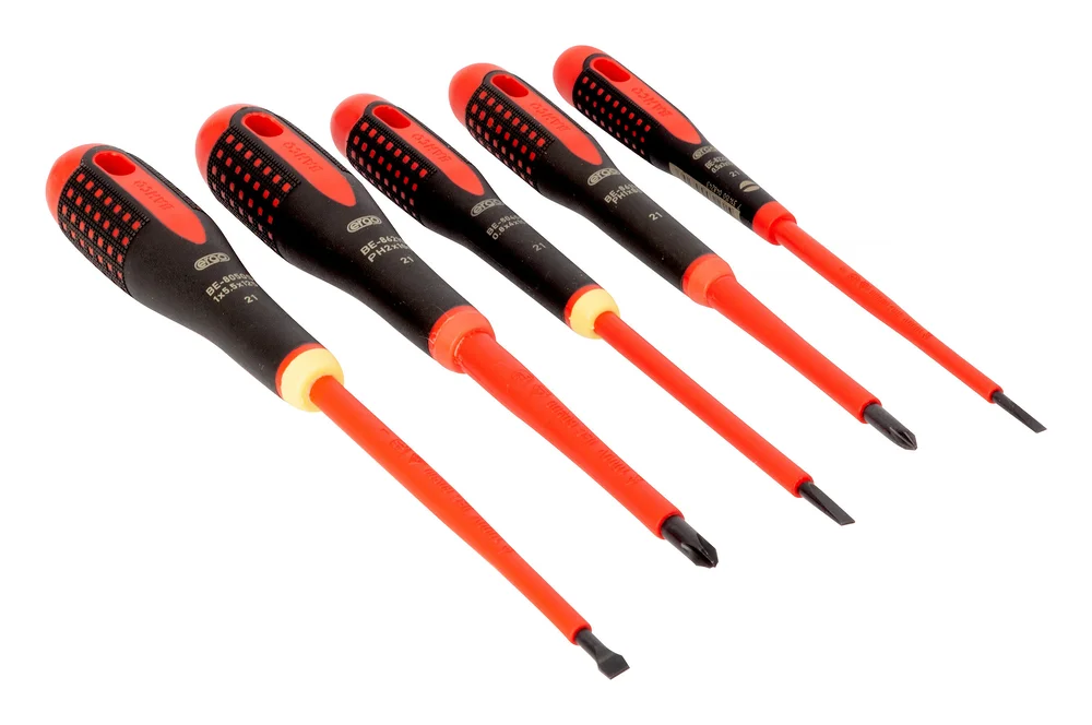 Bahco Skrutrekkersett BE-9881S, 5 deler v:5515209 Bahco Skrutrekkersett BE-9881S, 5 deler v:5515209