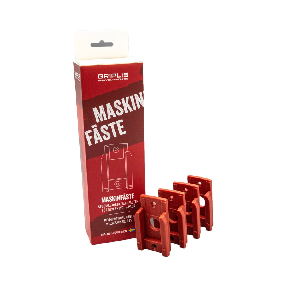 Griplis Maskinfeste Milwaukee 18V, 4-PACK, Rød v:8831613