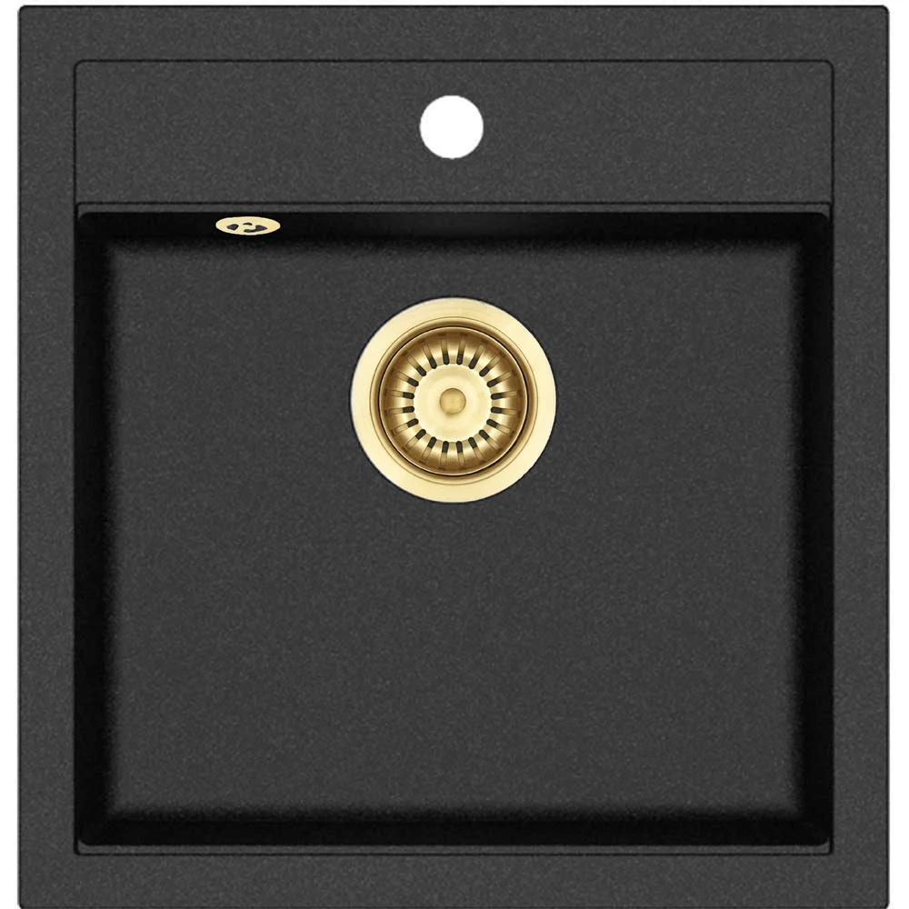 LAVABO JUPITER 50 KOMPOSITT KJØKKENVASK SORT M/MESSING BUNNVENTIL v:1698455 LAVABO JUPITER 50 KOMPOSITT KJØKKENVASK SORT M/MESSING BUNNVENTIL v:1698455