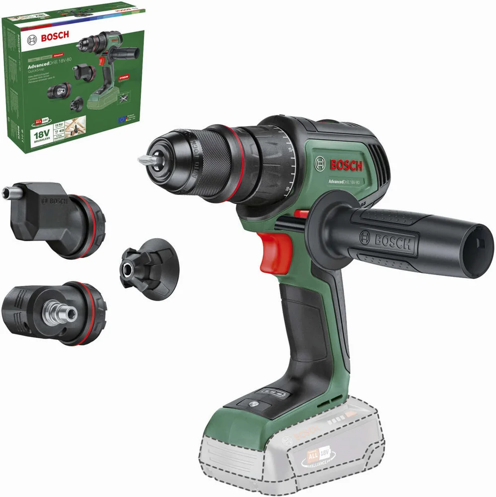 Bosch Advanced 18V-80 QuickSnap drill u/batteri v:4311767